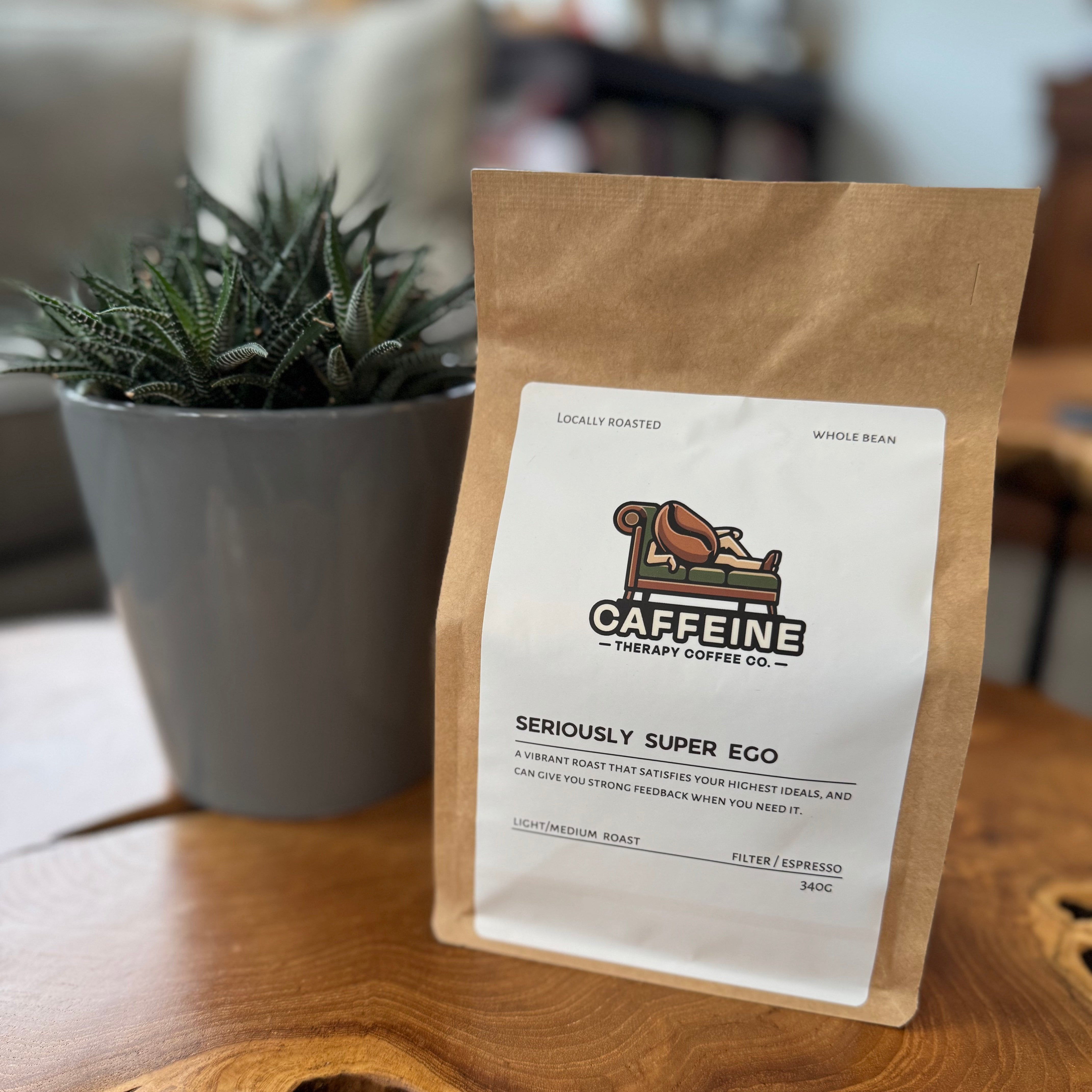 Seriously Super Ego - Light/Medium Espresso roast coffee. 340g